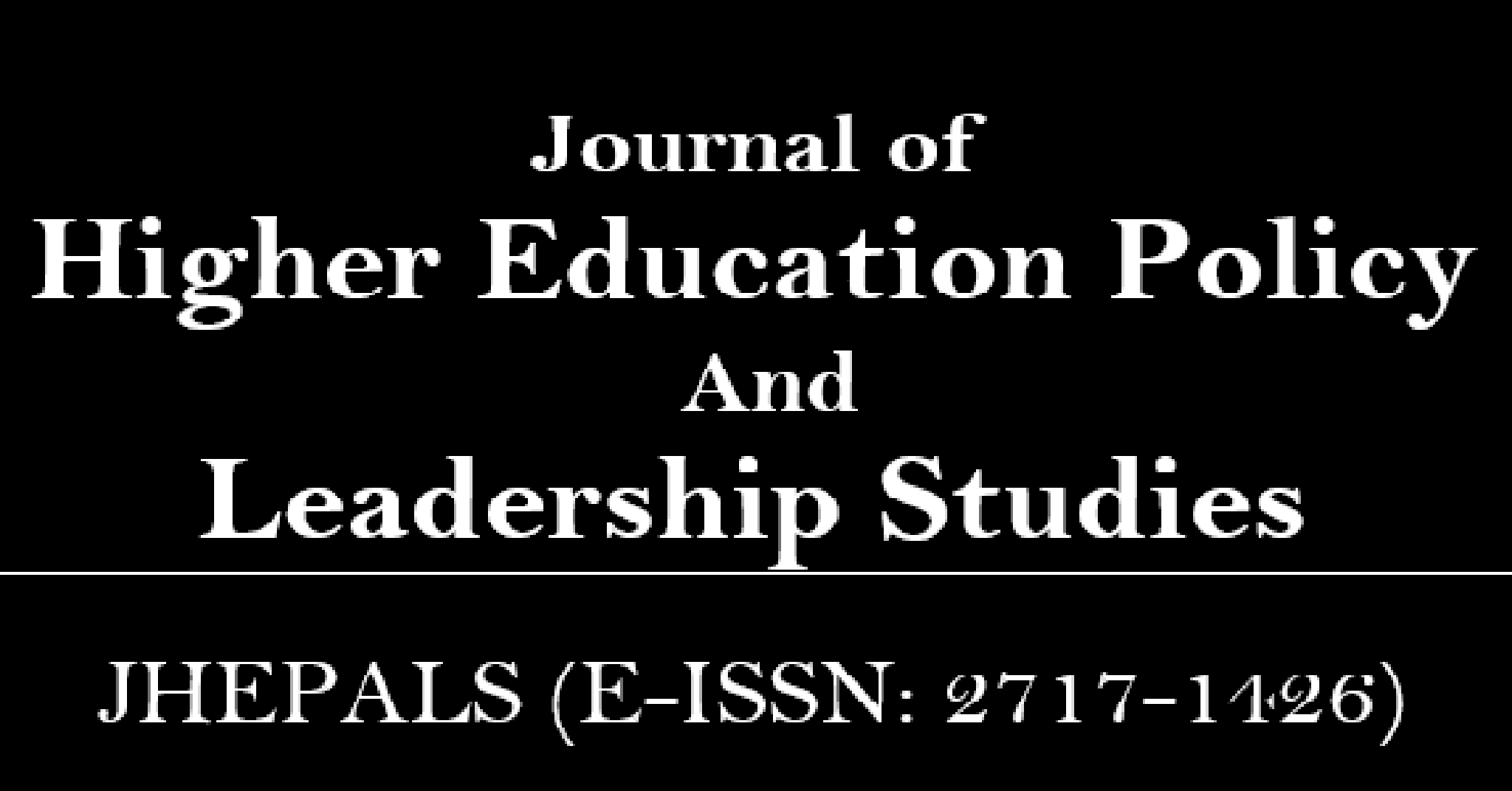 Journal of Higher Education Policy And Leadership Studies